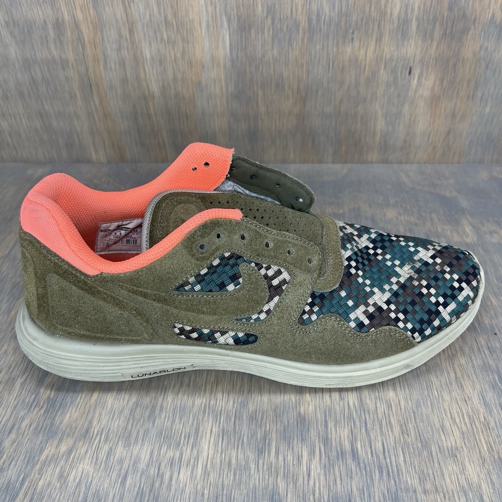 Nike Lunar Flow Woven QS Medium Olive/Bamboo 2012 US 10.5 526636 207 - Picture 3 of 13